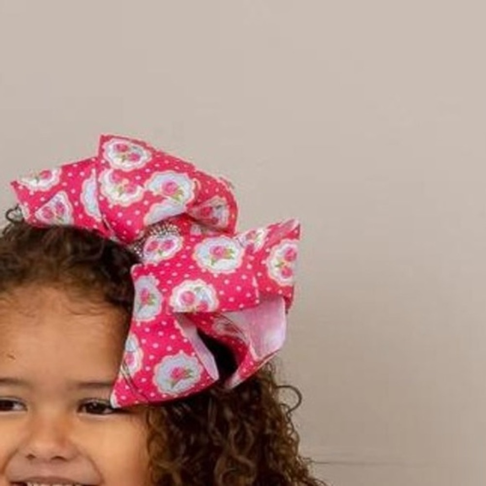 Pete & Lucy Shabby Roses Hair‎ Bow  NWT